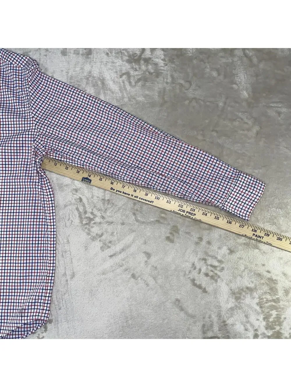 Ralph Lauren Big Kids Natural Stretch Oxford Shirt Red/Blue/White Sz L (14-16)